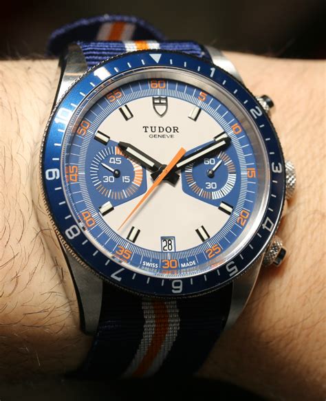 tudor classic date 38mm|tudor heritage chronograph blue.